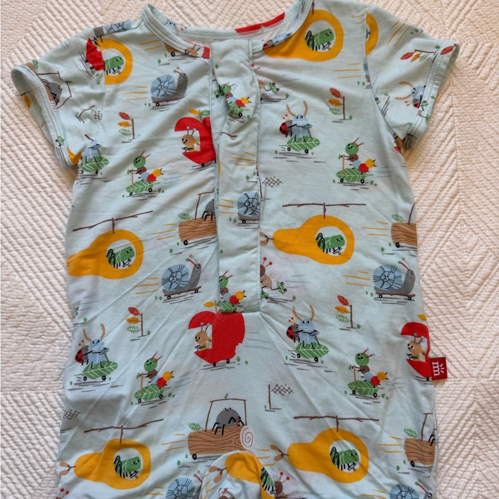 Magnetic Me Romper - Cute Bug Print